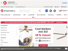 Tablet Screenshot of lampenwelt.de