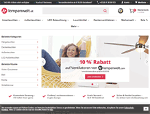 Tablet Screenshot of lampenwelt.at
